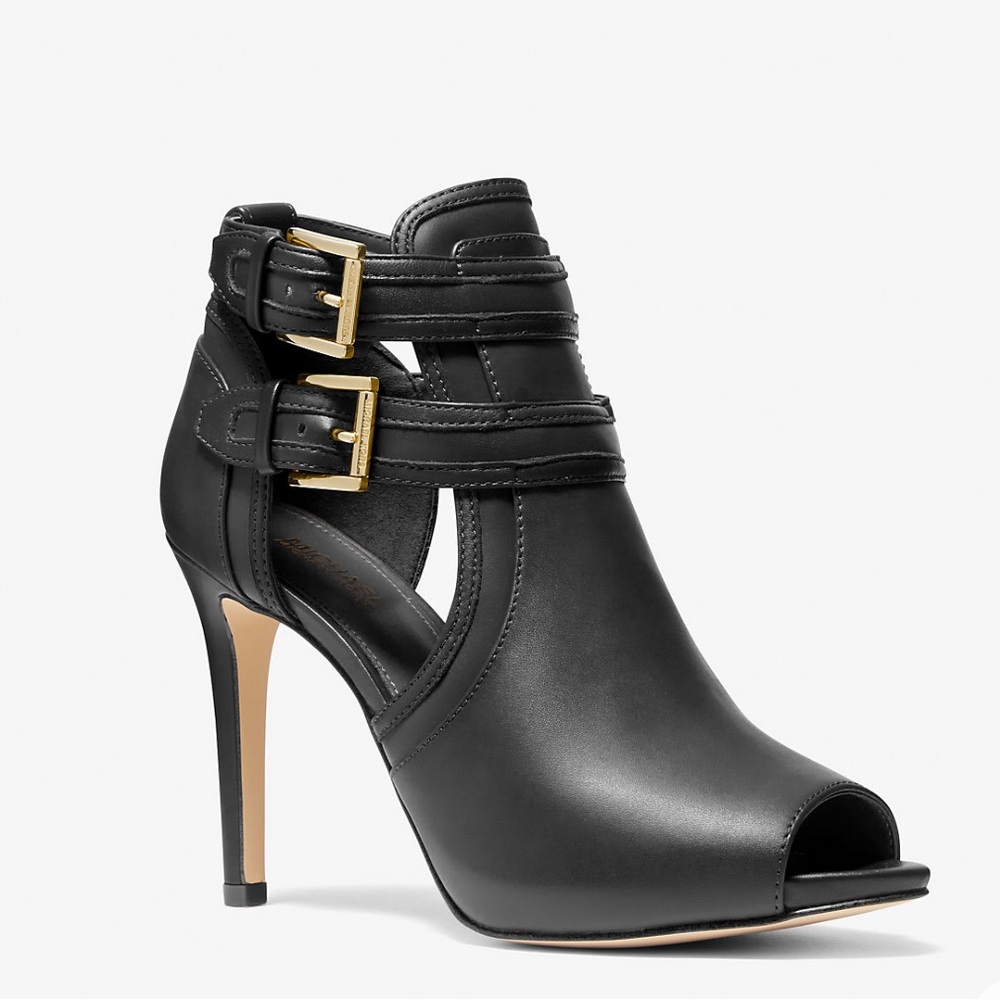 Michael Kors Black “Blaze” Open-toe Ankle Bootie, Size 5.5, NWT ✨